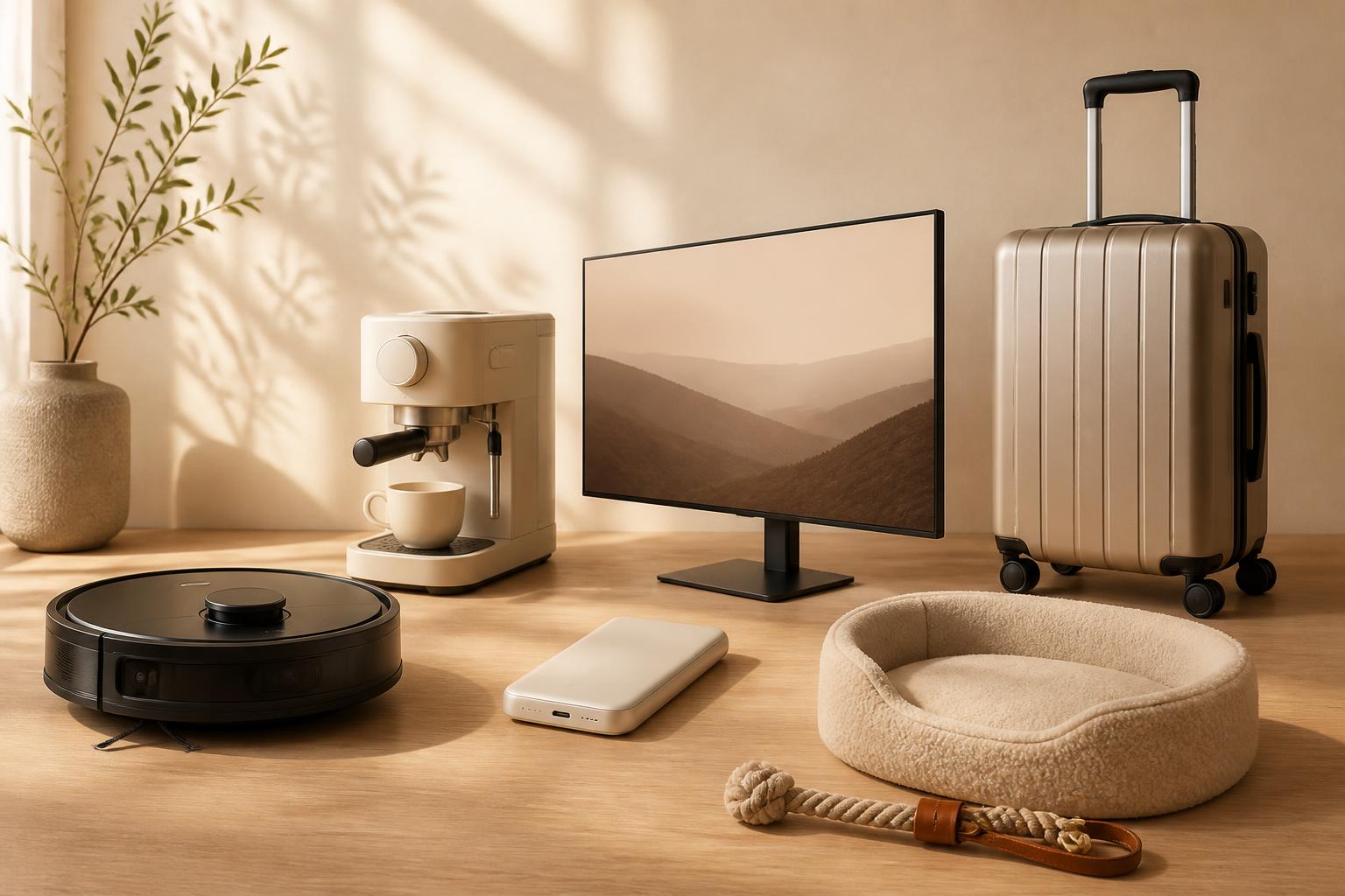 Objets du quotidien mis en scène dans un intérieur lumineux